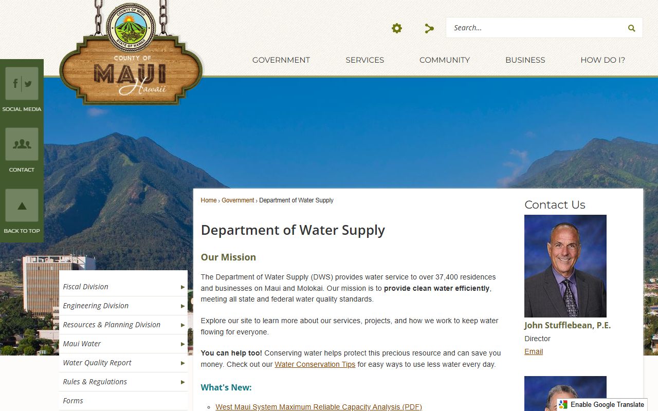 Maui County Real Property Tax page for public records